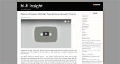 Desktop Screenshot of hi-fi-insight.com